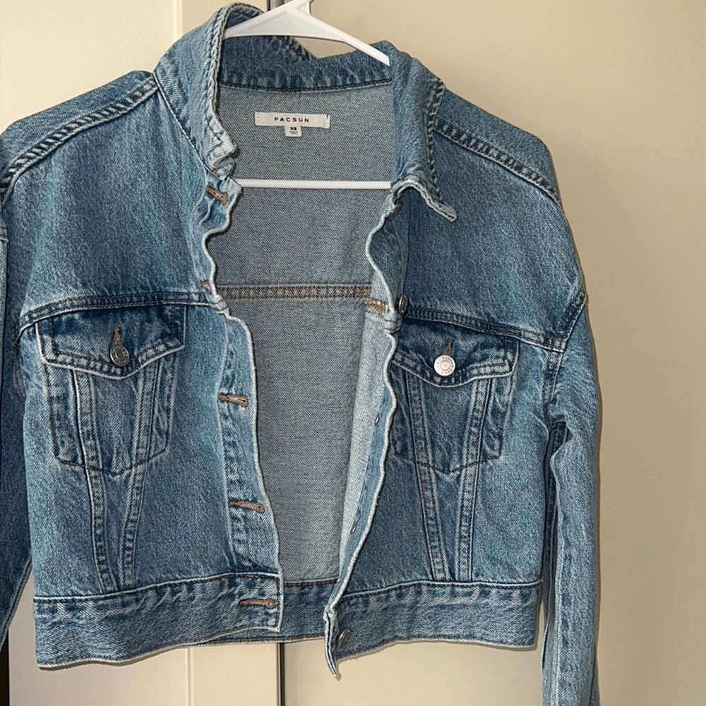Denim Cropped Jacket